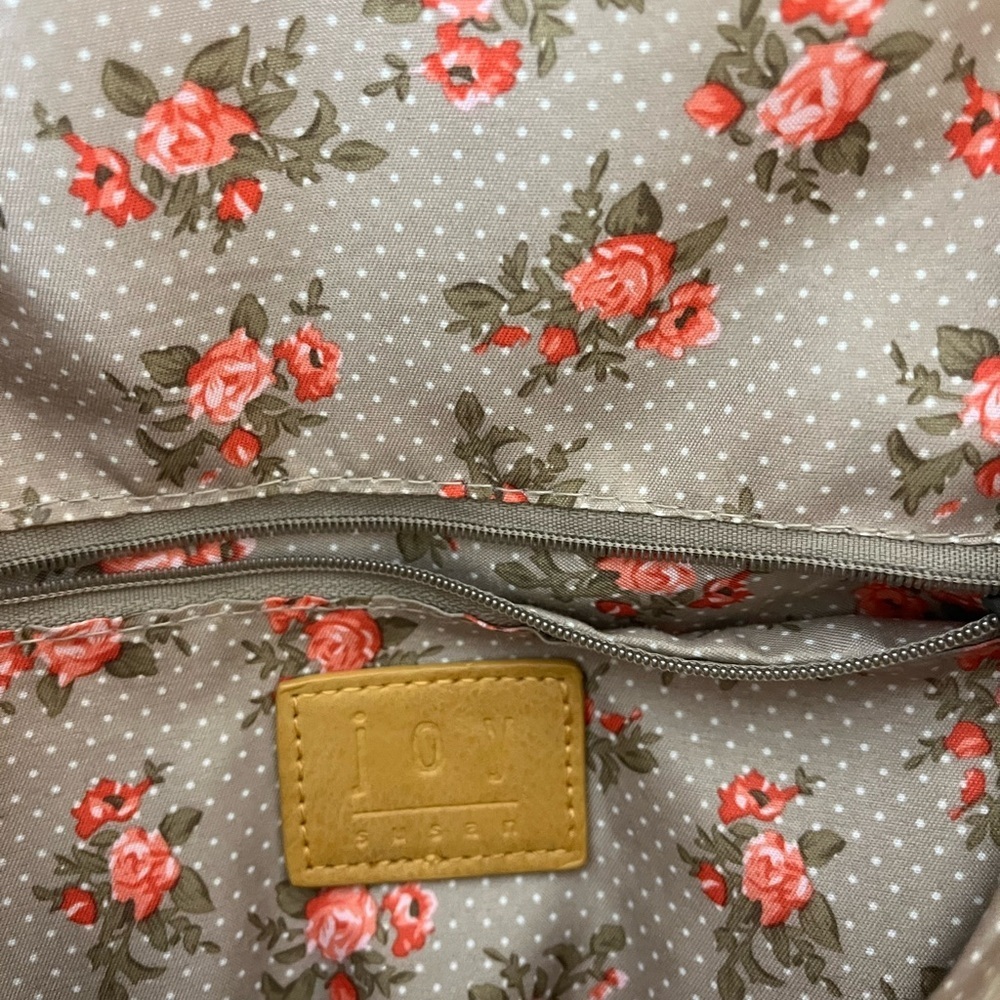 JOY Susan tan Backpack with floral interior - Picture 5 of 6